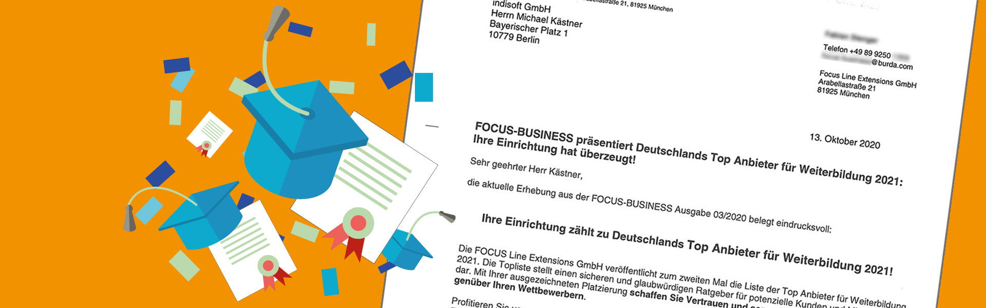 Auszeichnung zum Top Anbieter für Weiterbildung 2021