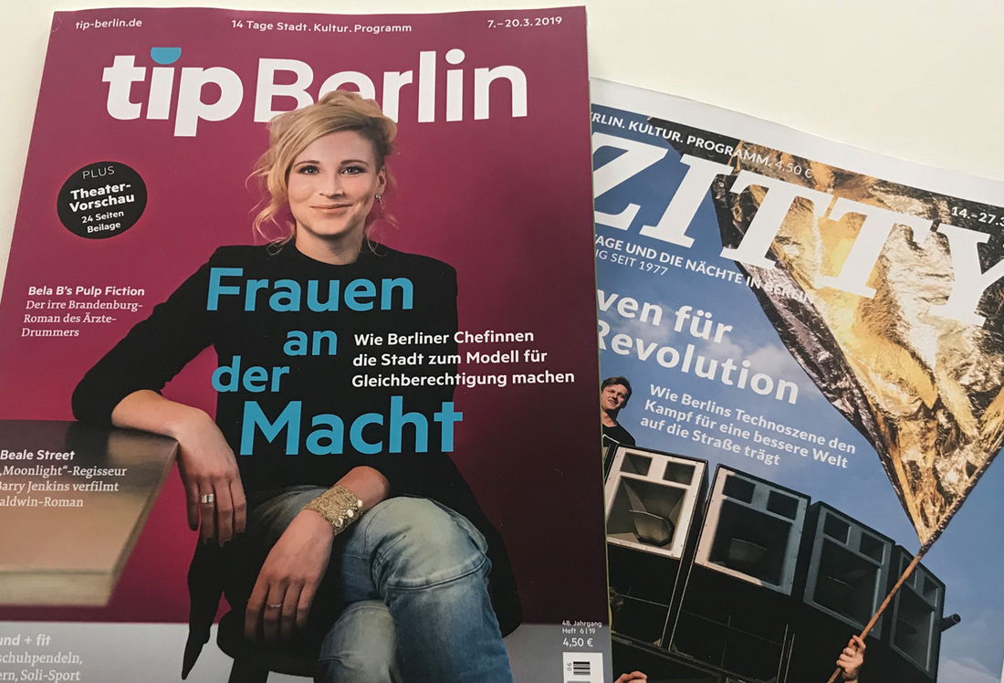 Exkursion: indisoft bei tip Berlin und Zitty
