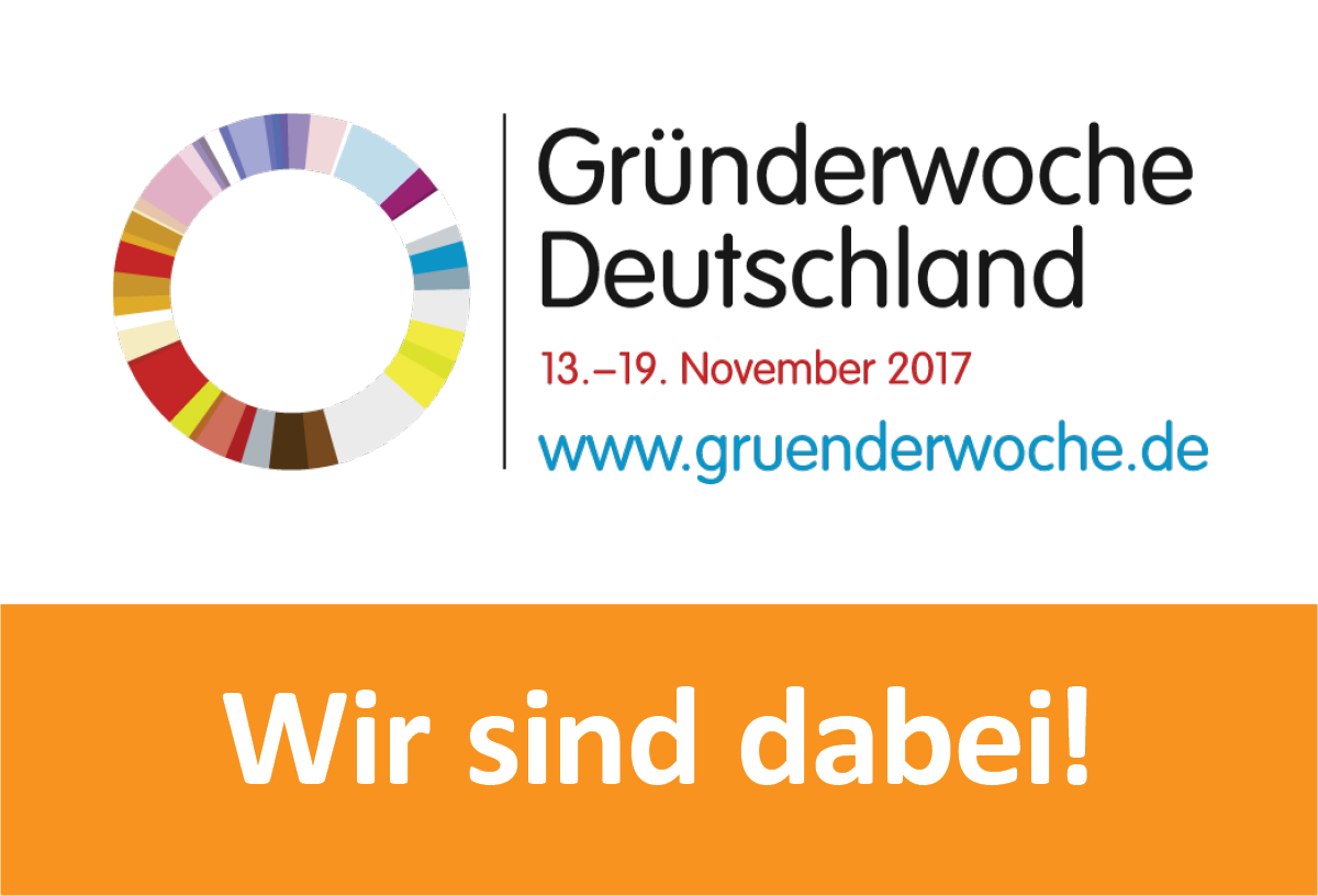 Gründerwoche 2017 – Wir sind dabei!