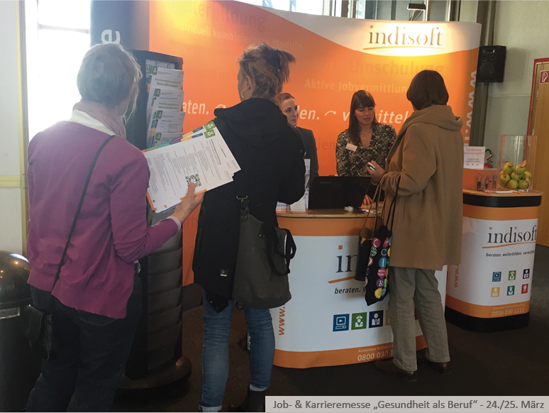 Messestand auf der "Gesundheit als Beruf"