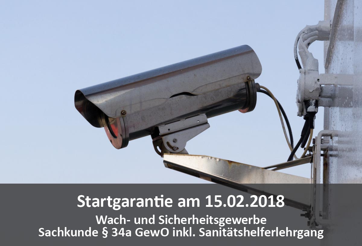 Startgarantie für die Vorbereitung auf die Sachkundeprüfung § 34a GewO