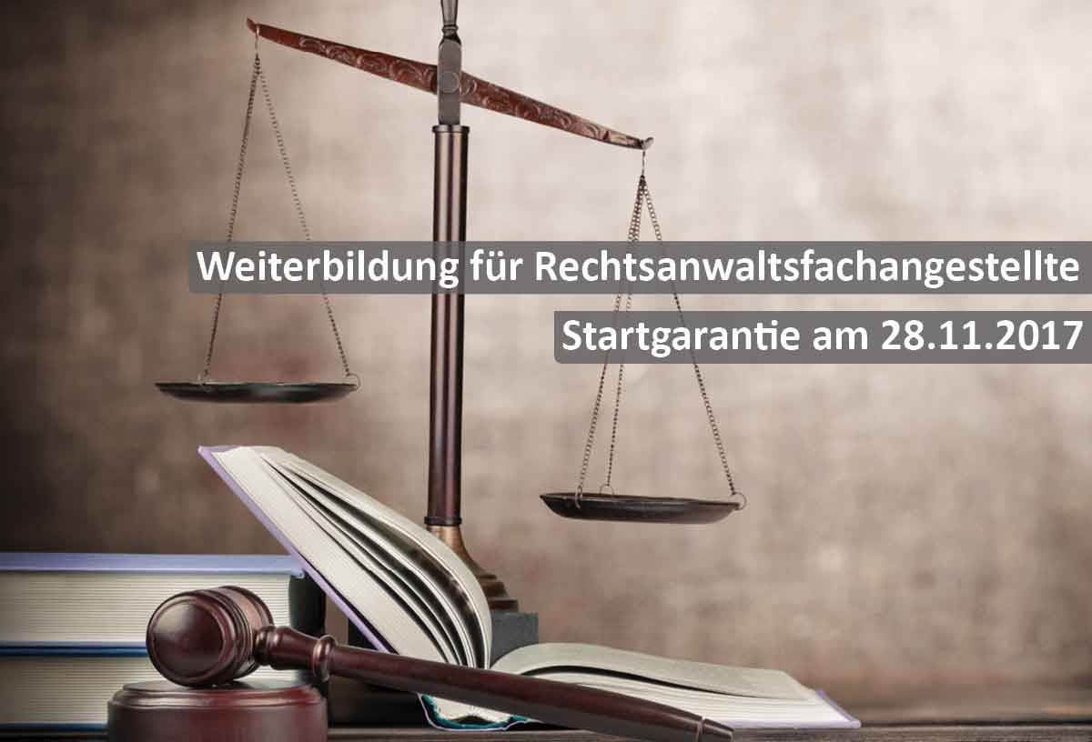 Startgarantie für die Weiterbildung für Rechtsanwaltsfachangestellte